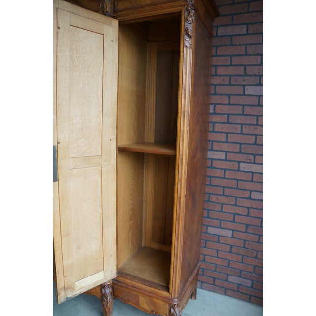 Antique French Louis XV Rococo Triple Armoire For Sale - Image 10 of 12