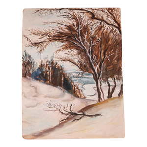20th Century French Winter Slopes Painting