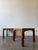 1960s 1960s Pair of Mahogany and Travertine Tables Attributed to John Keal for Brown Saltman For Sale - Image 5 of 12