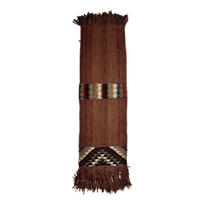 Vintage Camel Wool Bedouin Hand Woven Hanging Wall Decor 65" X 17"