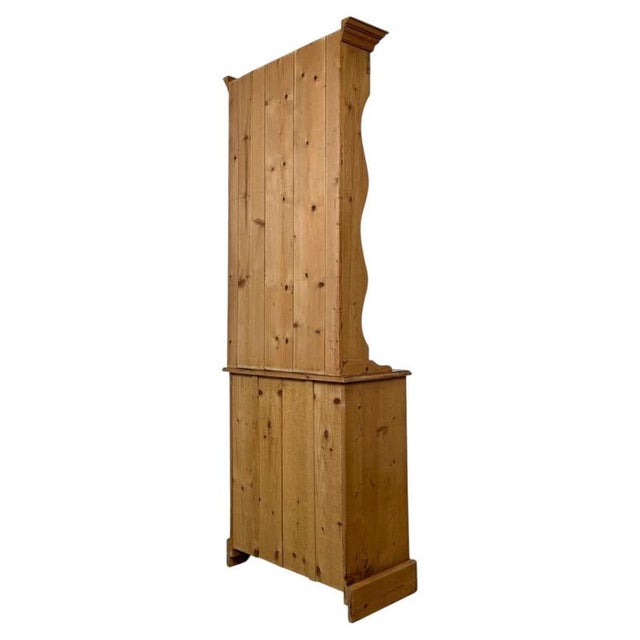 Brown Vintage 20th Century Narrow Pine Welsh Dresser For Sale - Image 8 of 13