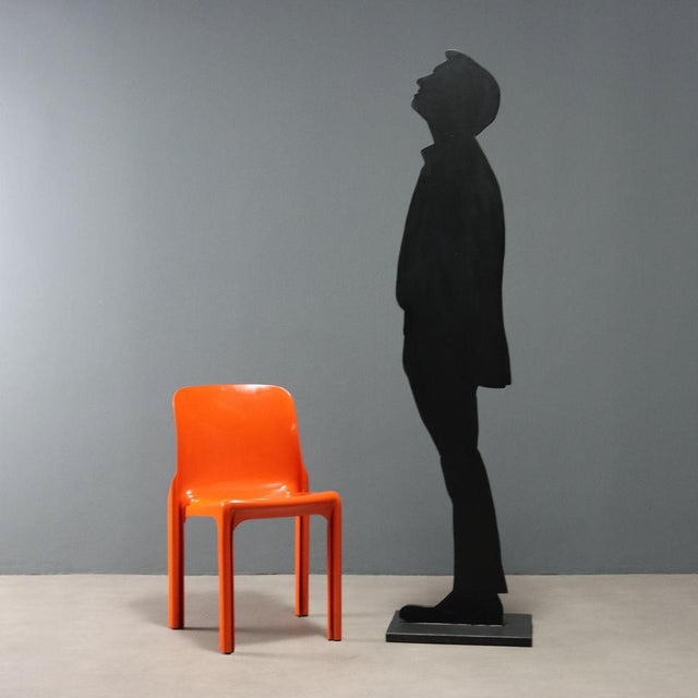 Selene Chair by Vico Magistretti for Artemide, 1960s, in Good conditions. This piece is attributed to the mentioned...