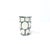 Chinoiserie Bamboo Fret Ceramic Bath Set, Graphite, 5 Pieces For Sale In Philadelphia - Image 6 of 9