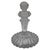Antique Unsigned Baccarat French Frosted Crystal Bust of Young Napoleon II on Pedestal Base For Sale - Image 6 of 10