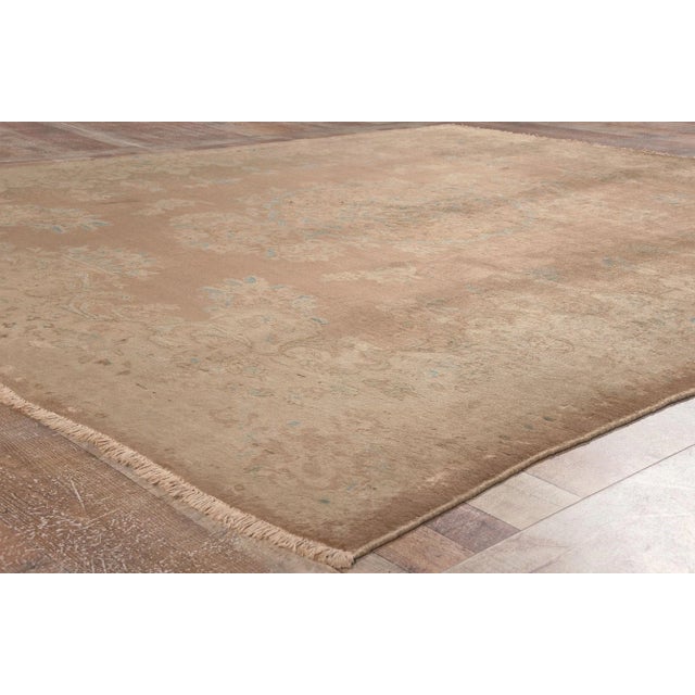 Textile Mid 20th Century Mid 20th Century Vintage Persian Sarouk Rug - 07’06 X 09’02 For Sale - Image 7 of 9