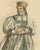 Jefferys, Bridal Habit of a Swiss Lady in 1577, Hand Colored Jefferys Costume Plate, 1757, Engraving For Sale - Image 4 of 9
