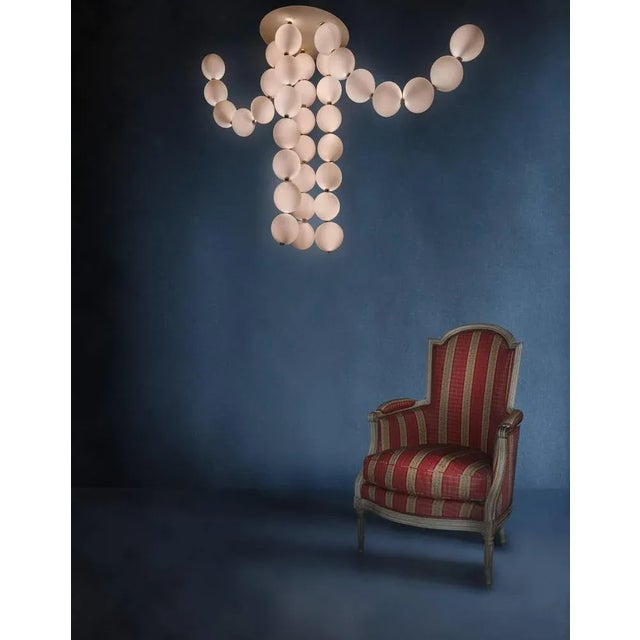 Pearl Ceiling Lamp by Ludovic Clément for Armont, Set of 5 For Sale - Image 4 of 6
