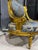 French Louis XV Blue Accent Chair With Gold Leaf For Sale In Miami - Image 6 of 12
