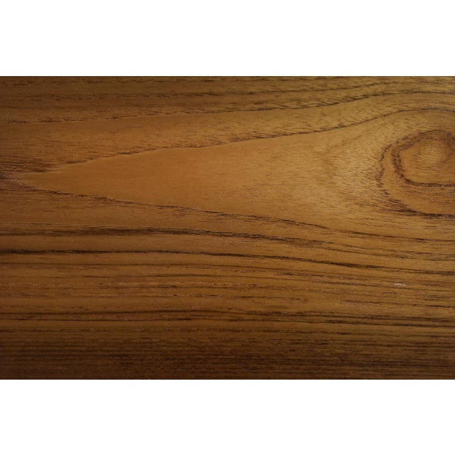 Mid-Century Scandinavian Modern Teak Desk with Drawers, 1960s For Sale - Image 9 of 18