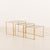 Mid-Century Modern Vintage Brass Nesting Tables, Italy, 1970s, Set of 3 For Sale - Image 3 of 12