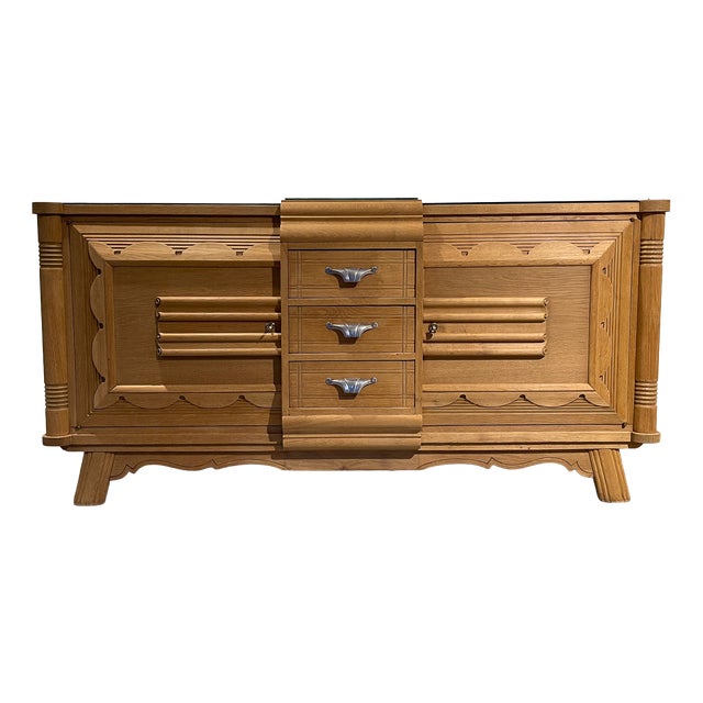 Art Deco Sideboard in the style of Charles Dudouyt, France, 1940s For Sale