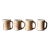 Vintage Studio Pottery Mugs Sety of 4 For Sale