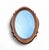Vintage Oval Mirror, 1960s For Sale - Image 6 of 8