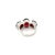Classic 925 Silver Three Stone Prong Set Statement Ring With Red Garnet - Size 7 For Sale - Image 9 of 13