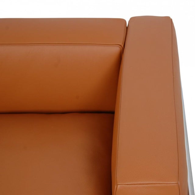 Animal Skin LC2 Sofa in Cognac Leather by Le Corbusier, 2000s For Sale - Image 7 of 18