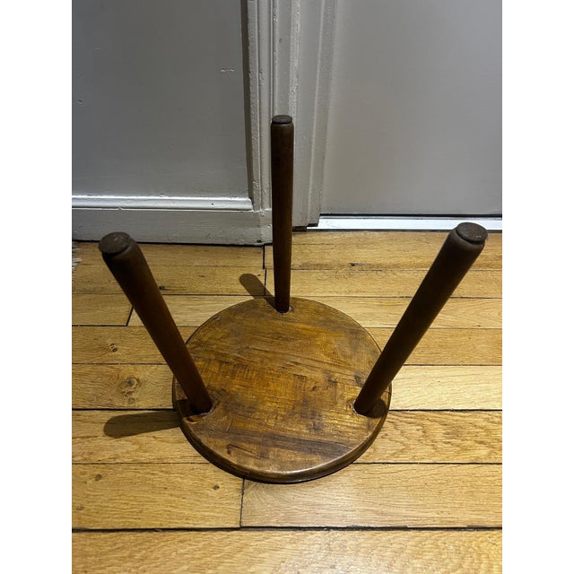 1950s Scandinavian Brutalist Stool, 1950s For Sale - Image 5 of 10