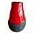 Vintage West German Red & Black Lava Glaze Pottery Vase | Mid-Century Modern Ceramic For Sale