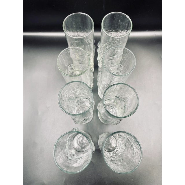 Transparent Vintage Libbey Glass Mid-Century "La Femme" Cocktail Tumblers - Set of 8 For Sale - Image 8 of 12