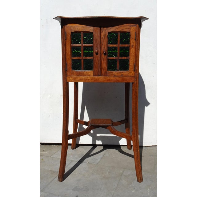 Wood Art Nouveau Arts and Crafts Display Cabinet, 1890s For Sale - Image 7 of 18