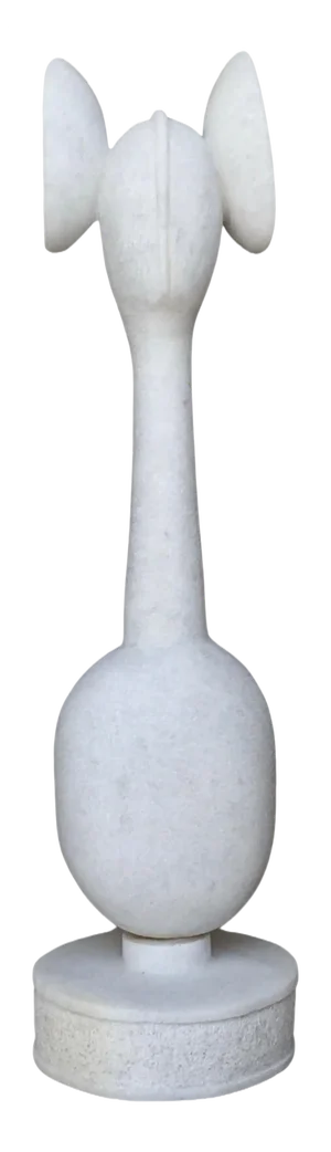Hand Carved Marble Sculpture by Tom Von Kaenel