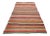 Vintage Colorful Striped Turkish Kilim Rug- 5′6″ × 9′10″ For Sale
