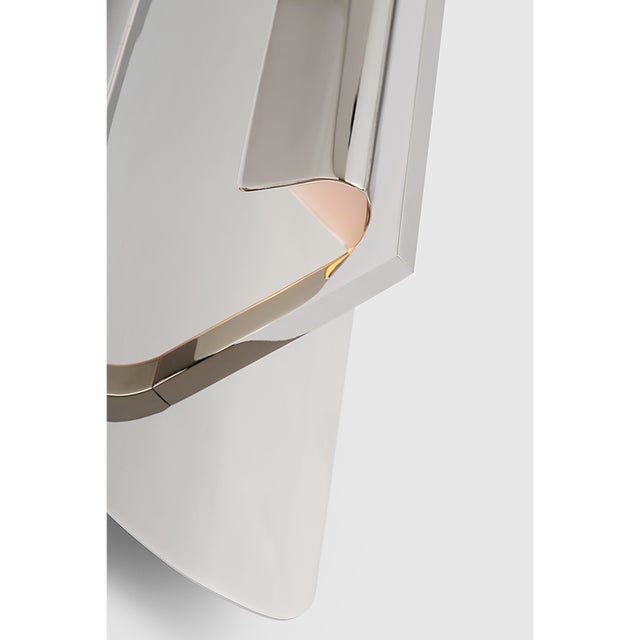 Ian K. Fowler for Visual Comfort Signature Tristan 20" Reflector Sconce in Polished Nickel For Sale In Houston - Image 6 of 8