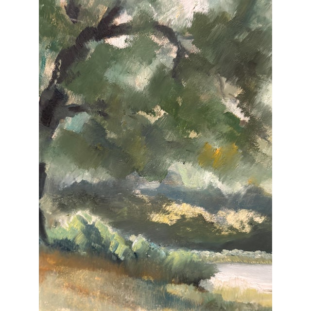 Lars Boëthius, Coastal Landscape, 1950s, Oil on Panel, Framed For Sale - Image 13 of 18