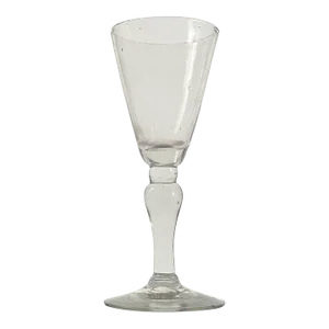 Late 18th Century George III Baluster Stem Ale Glass