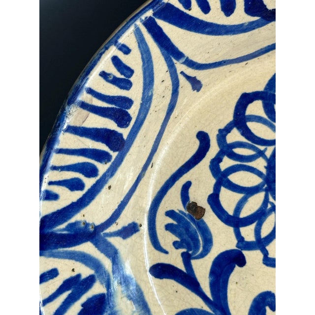 Large Spanish Blue and White Fajalauza Bowl from Befos For Sale - Image 4 of 9