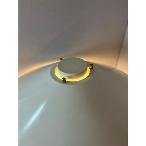 White and Orange Trapez Table Lamp by Christian Hvidt for Nordisk Solar For Sale - Image 10 of 11