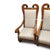 Biedermeier Tall-Back Armchairs with Floral Marquetry, 1830, Set of 2 For Sale - Image 5 of 14