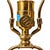 Brass 1960’s Paul Hanson Hammered Polished Brass Chinoiserie Table Lamps With Coin Finials For Sale - Image 8 of 14