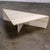 Late 20th Century Modern to Postmodern Triangle Travertine Coffee or Cocktail Table Style of Up & Up For Sale - Image 15 of 18