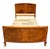 Art Deco Figured Walnut Double Bed, 1920s For Sale - Image 6 of 13
