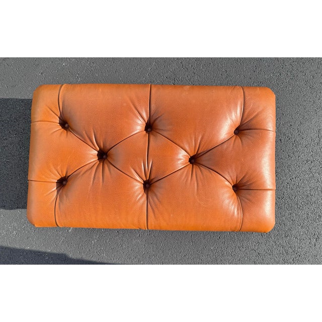 1990s Lillian August Tufted Cocktail Ottoman For Sale - Image 5 of 8