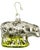 Glass Sheep Farm Animal Glass Christmas Holiday Ornament For Sale - Image 7 of 11