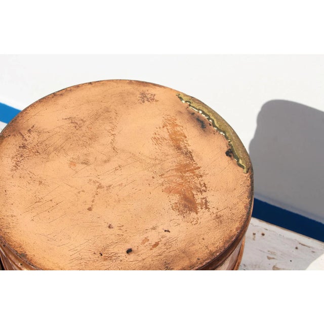 19th Century Portuguese Large Copper Long Handled Pan For Sale - Image 12 of 13