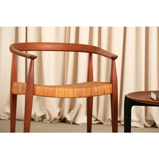 Model 113 Armchair by Nanna & Jørgen Ditzel for Poul Kolds Savværk, Denmark, 1955, Attributed For Sale - Image 10 of 17