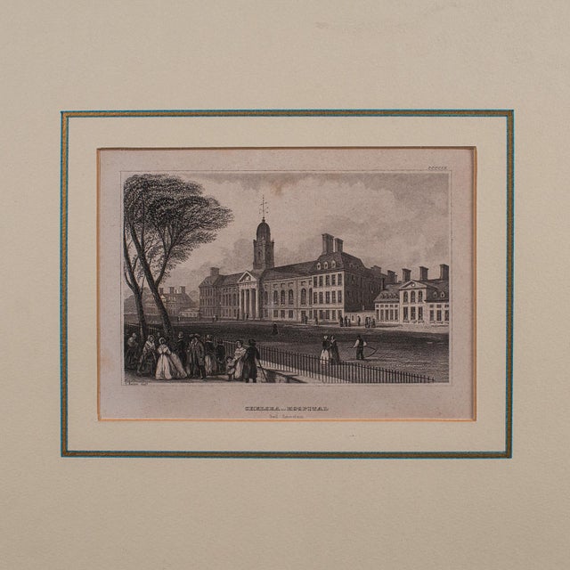 Antique Chelsea Hospital Picture, Framed Engraving, Art, Medical Interest, 1900 For Sale - Image 4 of 9