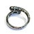 Bochic “Orient” Sapphire, Topaz & South Sea Pearl Bangle Set White 18K & Silver For Sale - Image 11 of 12