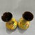 Mid 20th Century Pair of Vintage Yellow Cloisonné Enamel Dragon & Phoenix Vases For Sale - Image 5 of 5