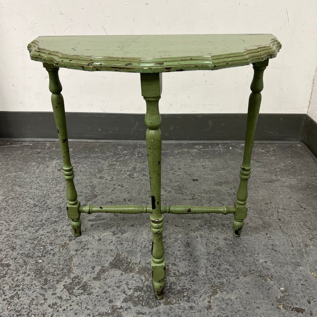 Vintage Half Moon Side Table Chairish
