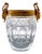 Crystal and Brass Ice Bucket with Aries Decoration, 1970s For Sale