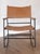Mid-Century Modern Mid Century Modern Style Metal and Leather Rocking Chair For Sale - Image 3 of 13