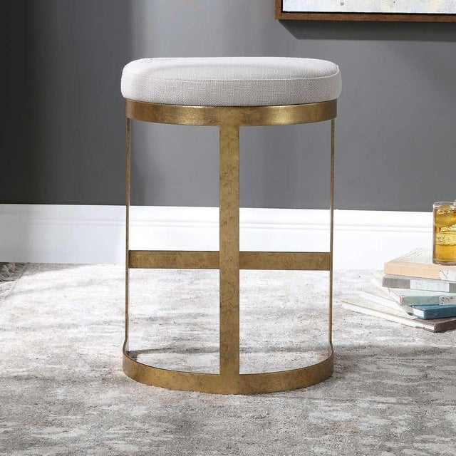 Contemporary Glam Counter Stool For Sale - Image 3 of 8
