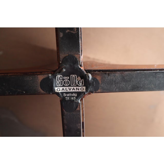 Mid Century Danish Brown Leather & Rosewood Swivel Lounge Chair For Sale - Image 10 of 11