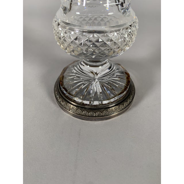 Early 19th Century Baluster Vase in Cut Crystal and Silvered Bronze, 1830 For Sale - Image 5 of 8