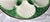 Majolica, as popular today as ever, this French St. Clement oyster plate is vibrant in it's green glaze, fine condition...