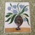 Original Floral Acrylic Painting With Collage Work Framed With Fabric Mat. Created by myself, Dawn Lensing. Other original...
