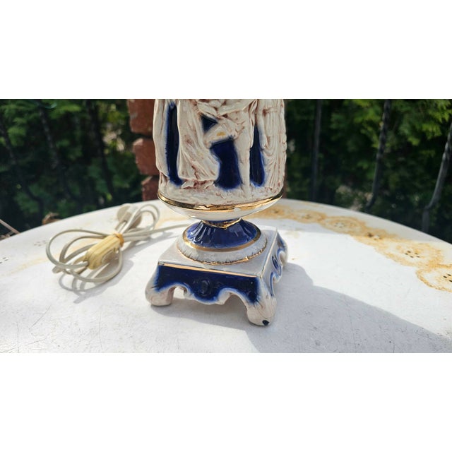 Porcelain Lamp from Capodimonte, 1960s-1970s For Sale - Image 3 of 10